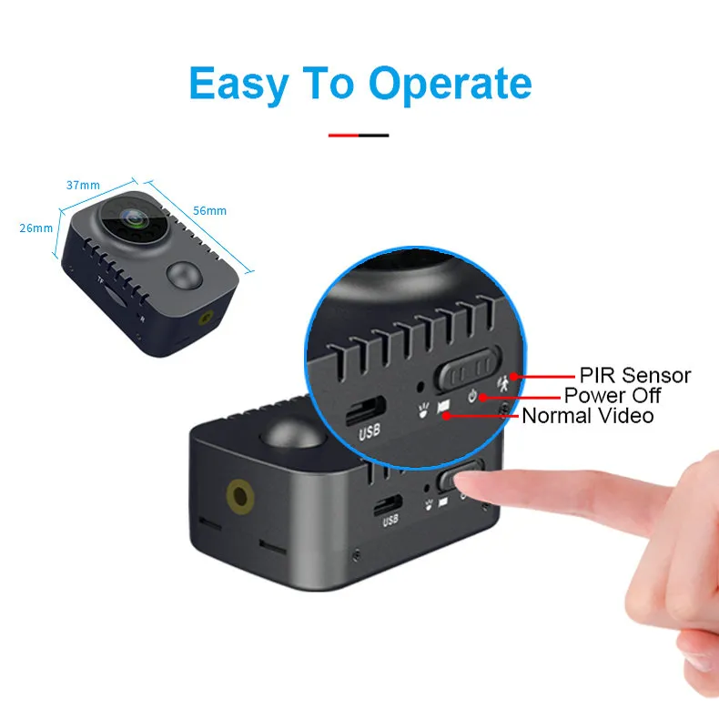1080P HD Mini PIR Camera