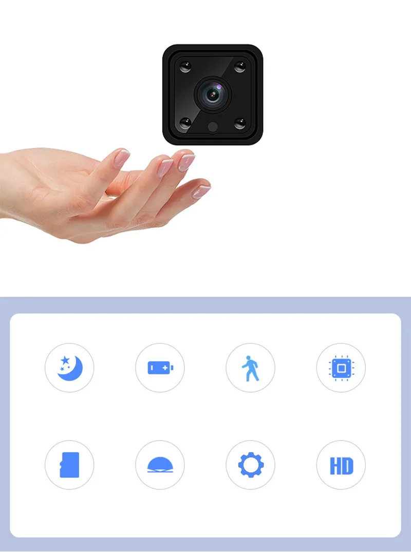 1080P HD WiFi Mini IP Camera Outdoor Secret Micro Camera Camcorder Voice Video Recorder Security HD Wireless Mini Camcorders