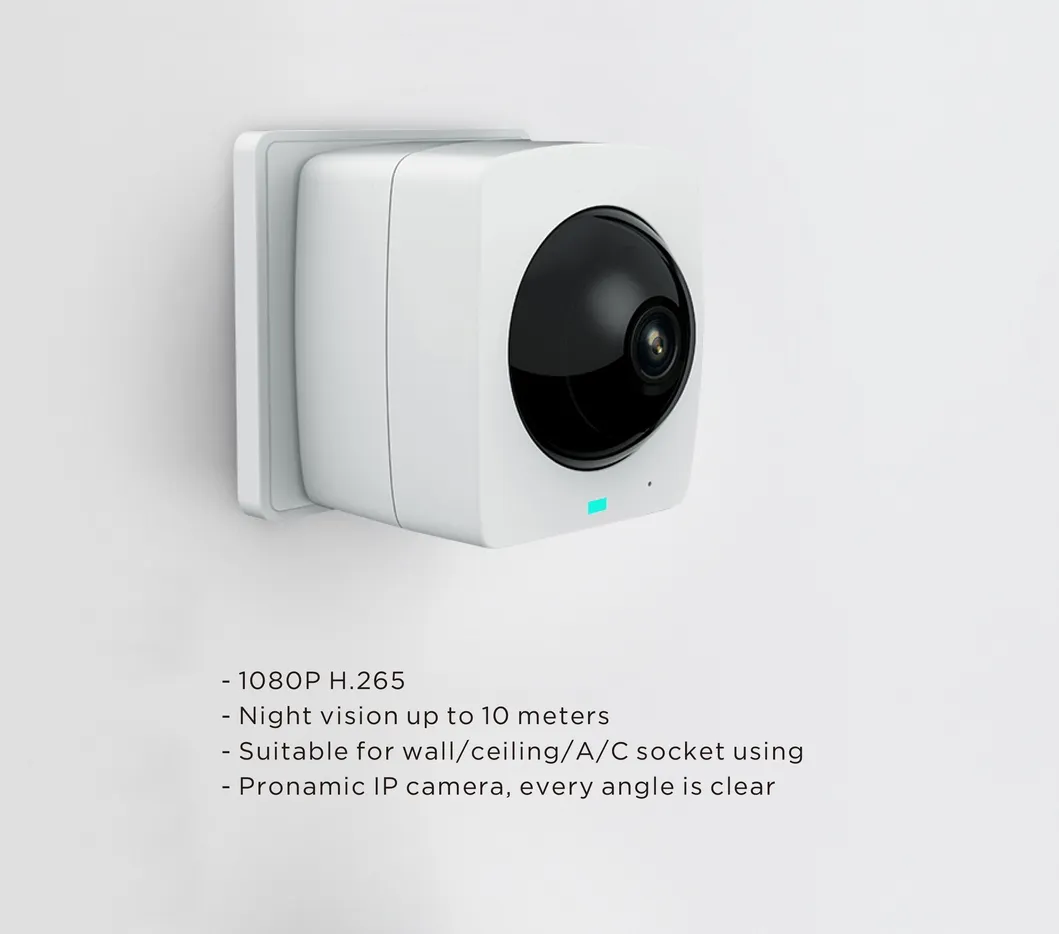 1080P Two Way Audio Motion Detection Fisheye 360 Panoramic Wireless Socket IP Camera