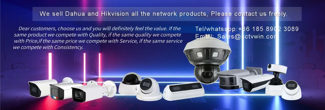 8MP Full Color Night Vision 4K IP Camera Dahua with Anpr Ipc-Hfw5849t1-Ase-LED