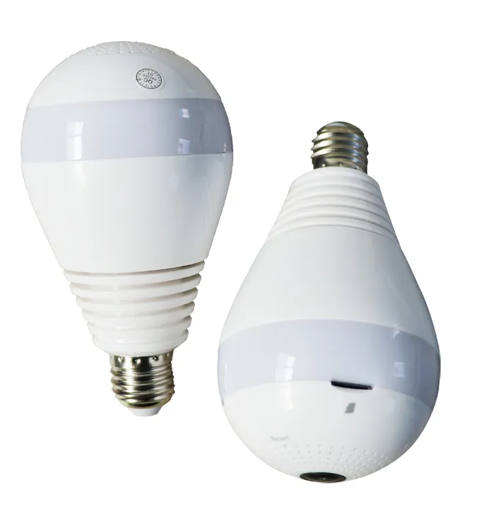 China 360 Degree Panoramic Wireless Bulb WiFi IP Camera Webcam