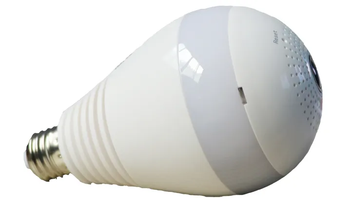 China 360 Degree Panoramic Wireless Bulb WiFi IP Camera Webcam