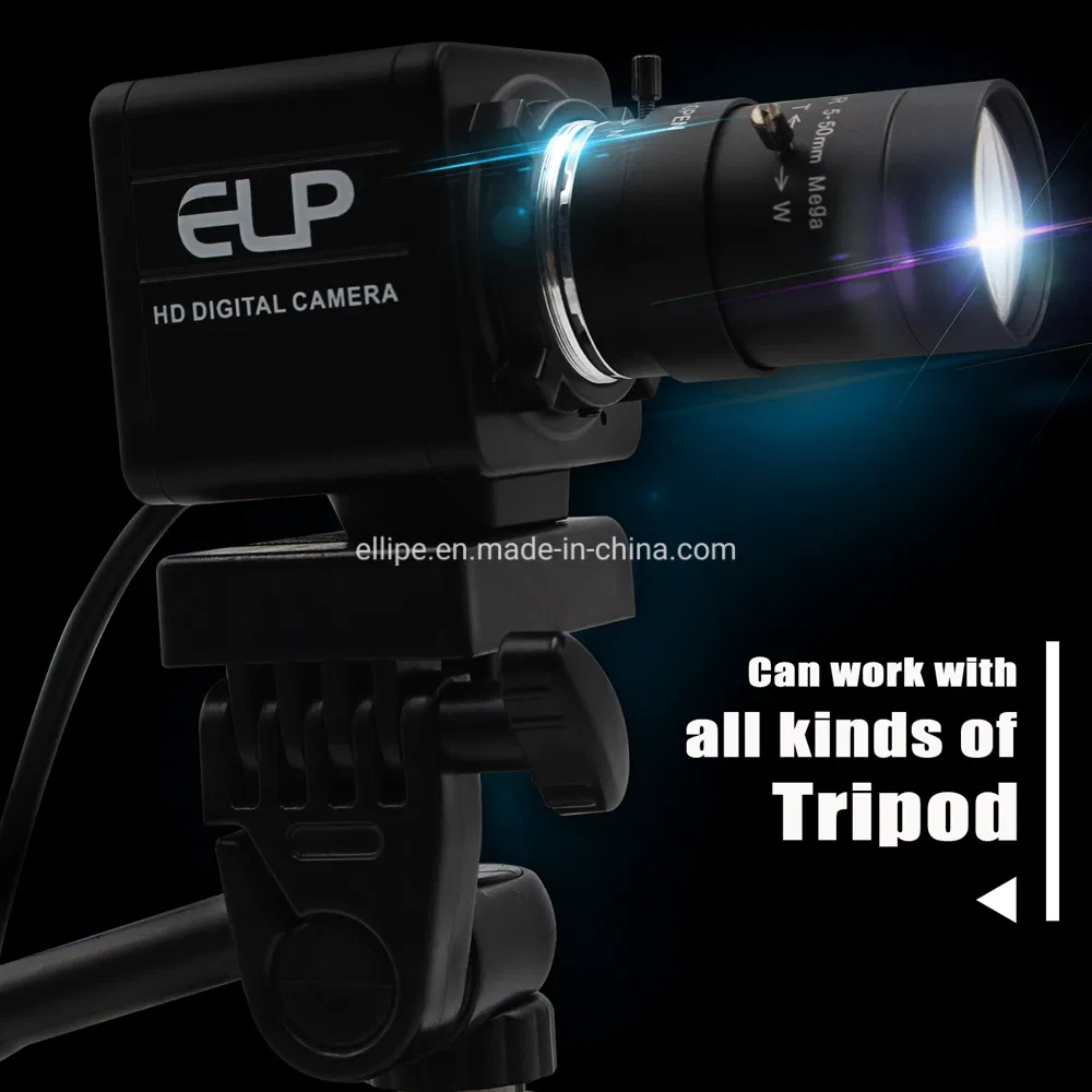 Elp 5MP 2592 X 1944 Aptina Mi5100 Webcam HD Mjpeg 5-50mm Varifocal Lens Optical Zoom USB Camera