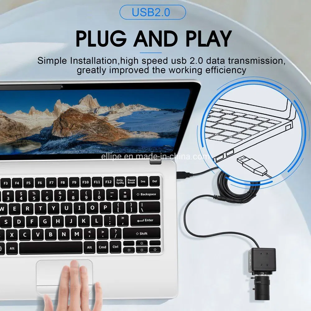 Elp 5MP 2592 X 1944 Aptina Mi5100 Webcam HD Mjpeg 5-50mm Varifocal Lens Optical Zoom USB Camera