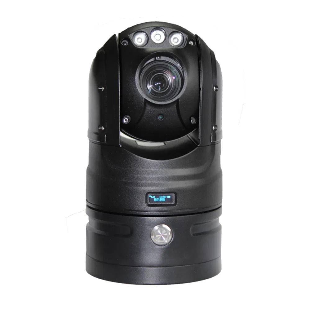 GPS 4G WiFi Wireless Connection Full HD 4MP 33X Optical Zoom Vehicle Mouting Security CCTV PTZ Camera with Battery