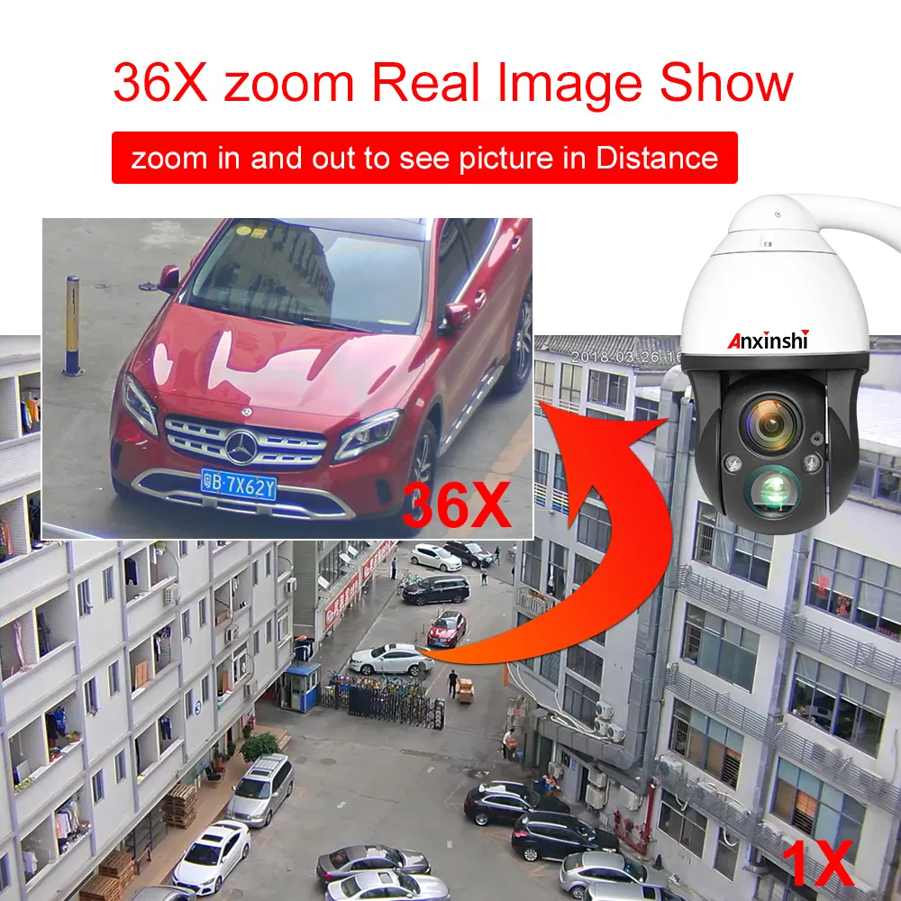 H. 265 4K HD Starlight Low Illumination Core-Tex Technology Integration Network PTZ Camera
