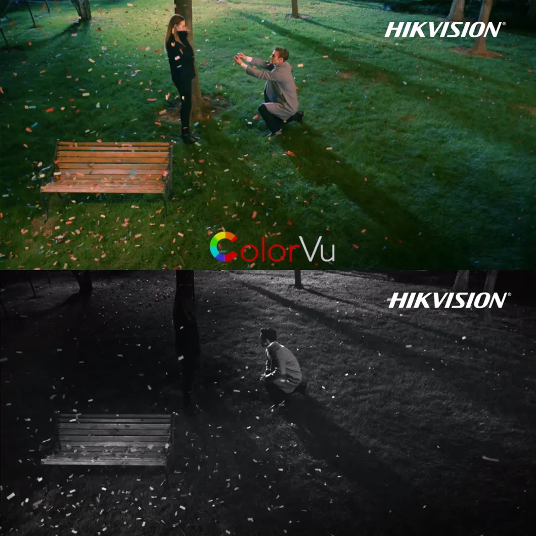 Hikvision Protocol 5MP 4K Sony Colorvu Poe CCTV IP Security Video Full Folor Turbo Camera with 128GB SD Card Audio Microphone Human Motion Detection