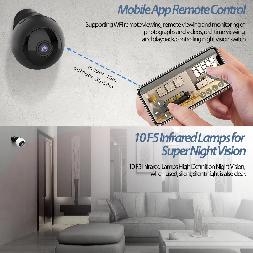Micro WiFi IP Camera HD 1080P Mini Camera Wireless Video Recorder Security Digital Cam Motion Detection Hidden Camcorder