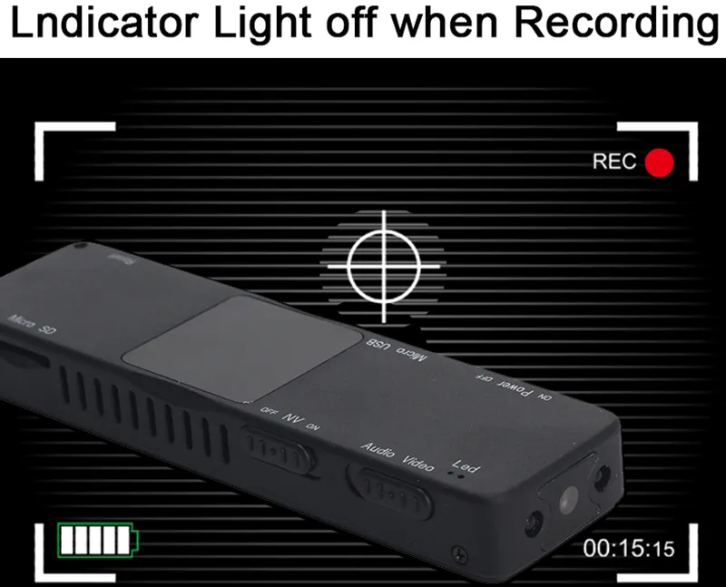 Mini Body Camera 1080P Infrared Light Night Vision Camcorder