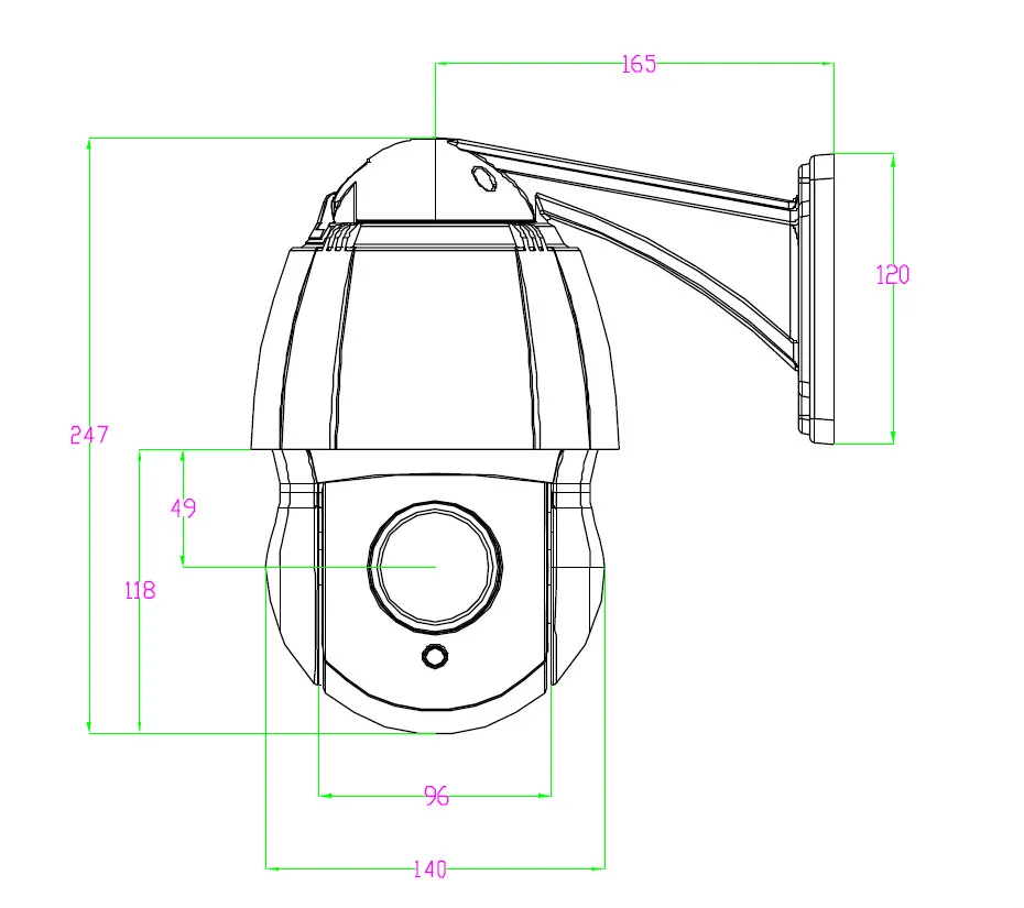 New 2MP 1080P PTZ 20X PTZ 4.5 Inch Mini Outdoor Surveillance CCTV IR Dome Camera