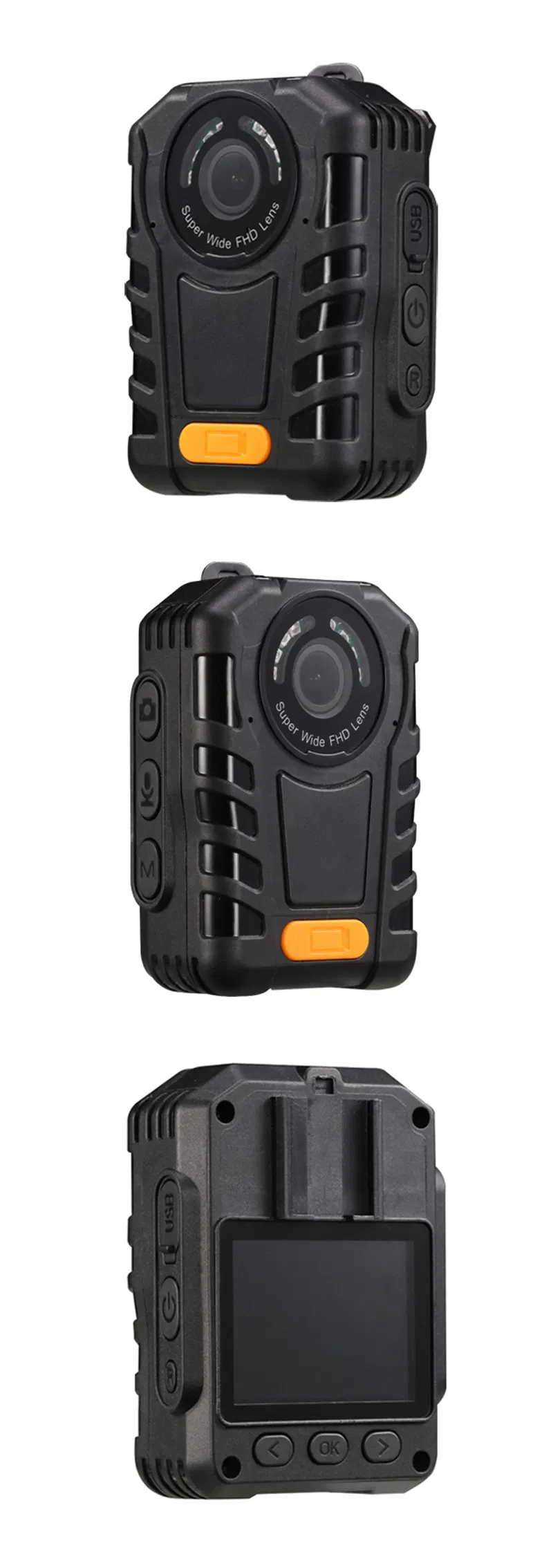 Night Vision Wireless Police Body IP Camera Support One-Button-Recording