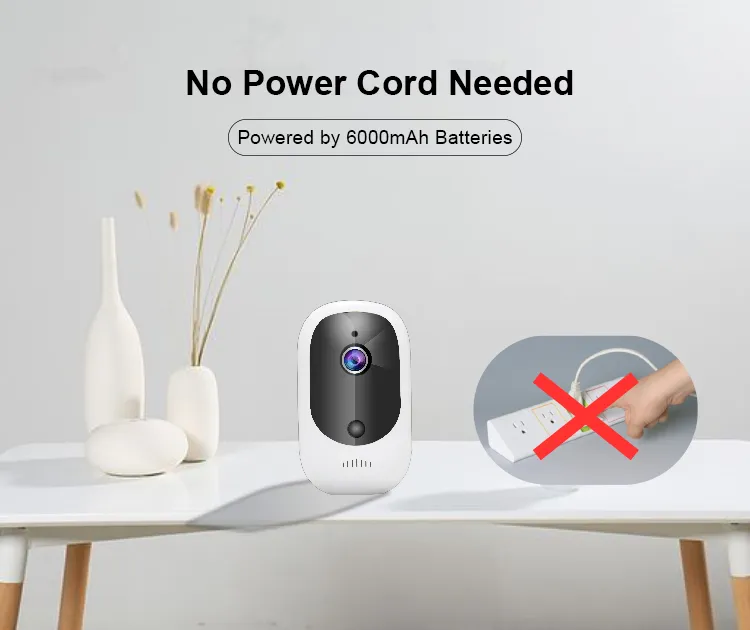 Onvif P2p Indoor WiFi Battery Powered Security Camera