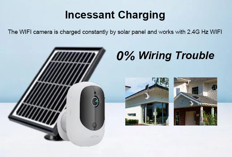 Onvif P2p Indoor WiFi Battery Powered Security Camera