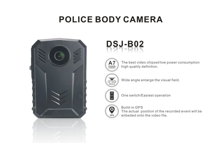 Security Night Vision Police Digital Wireless Camera with Build-in GPS