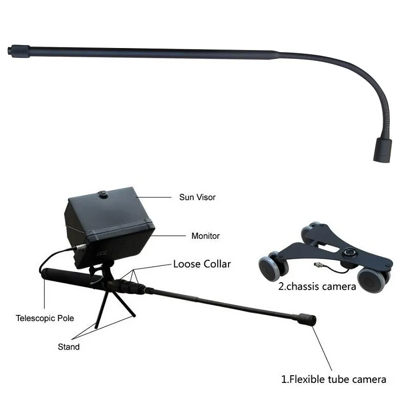 Uvis04 Telescopic Pole Inspection Camera Sewer Pipe Inspection System