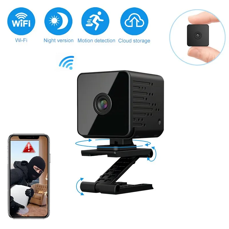 V380 Full HD 720p Battery Powered Camera Infrared Night Vision Mini WiFi Camera Motion Detection Wireless Hidden Camera